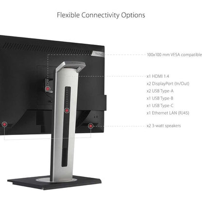 Viewsonic 24\" Display, IPS Panel, 1920 x 1080 Resolution - 23.8\" Viewable - In