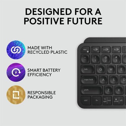 Logitech MX Keys Mini Minimalist Wireless Illuminated Keyboard, Compact