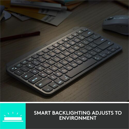 Logitech MX Keys Mini Minimalist Wireless Illuminated Keyboard, Compact