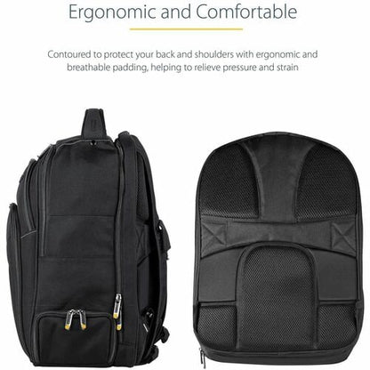 Mochila para portátil StarTech.com de 15,6" con puerto de carga extraíble