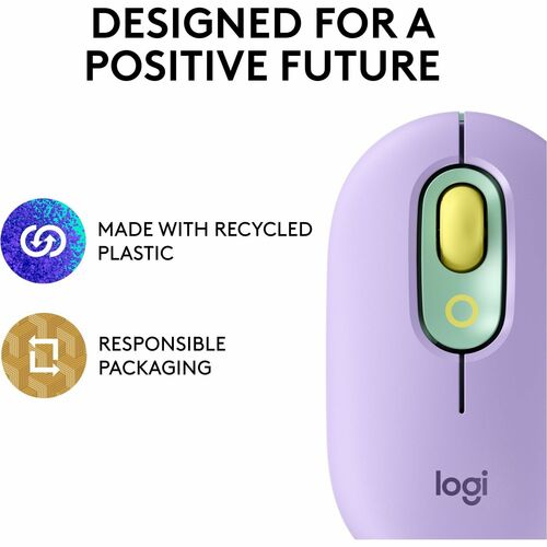 Logitech POP Mouse with emoji - Daydream Mint - Optical