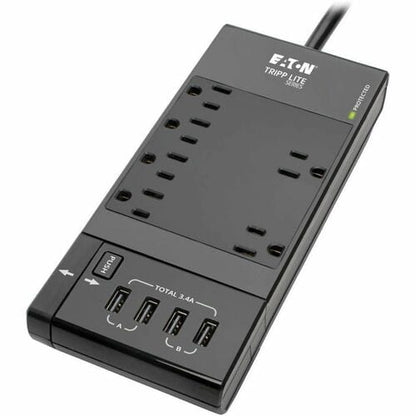 Tripp Lite by Eaton Safe-IT TLP68UBAM 10-Outlets Surge Suppressor/Prot