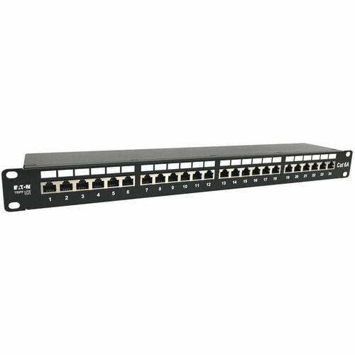Tripp Lite by Eaton 24-Port Cat6a Shielded Patch Panel - 10 Gbps, STP, 110 Punch
