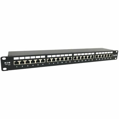 Tripp Lite by Eaton 24-Port Cat6a Shielded Patch Panel - 10 Gbps, STP, 110 Punch