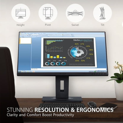 ViewSonic Graphic VG2448a 24\" Class Full HD LED Monitor - 16:9 - Black