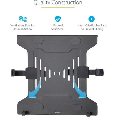 Bandeja VESA para portátil de StarTech.com, monitor ajustable