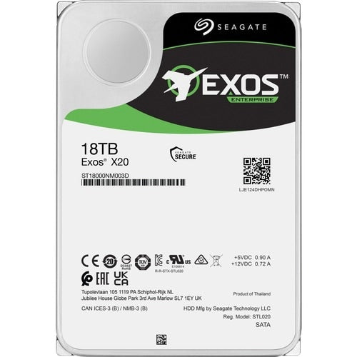 MULTI 20 18TB EXOS X20 HDD 512E/4KN SATA7200 RPM 256MB