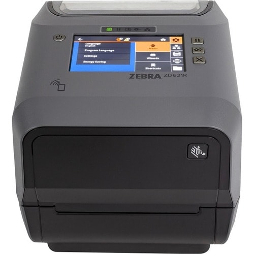 Impresora de transferencia térmica de escritorio Zebra ZD621R - Monocromo - Impresión de etiquetas y recibos