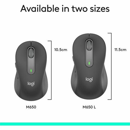 Logitech Signature M650 L Left (Graphite) - Optical - Wireless