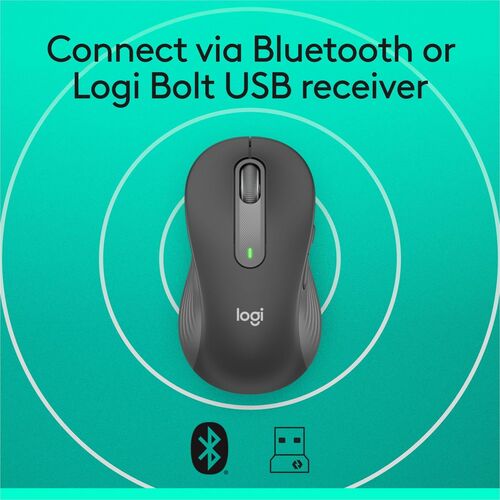 Logitech Signature M650 L Left (Graphite) - Optical - Wireless
