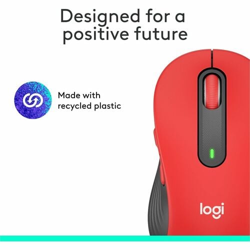 Logitech Signature M650 L (Red) - Optical - Wireless
