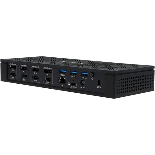Estación de acoplamiento VisionTek VT8000 con cuatro pantallas 4k USB 3.0 y USB-C con