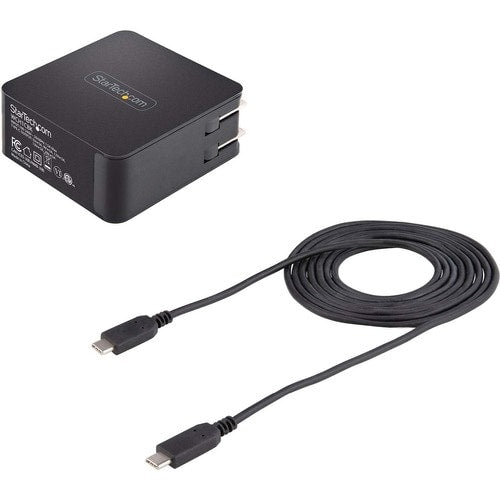 Cargador de pared USB C StarTech.com, 60 W PD con 6 pies/2