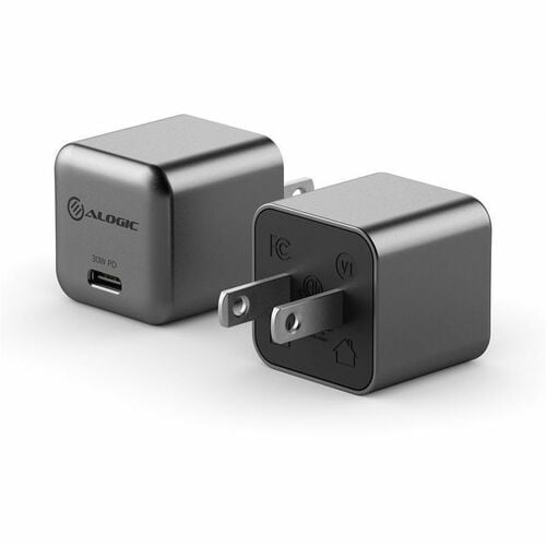 Chargeur miniature GaN USB-C Alogic 30 W Rapid Power - 30 W - 120 V CA