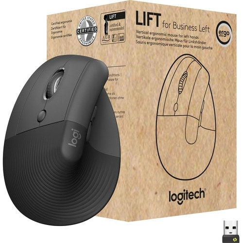 Logitech Lift Ergo Mouse - Optical - Wireless