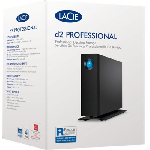 MULTI 3 20TB LACIE D2 PROFESIONAL USB3.1 TIPO C 3.5E