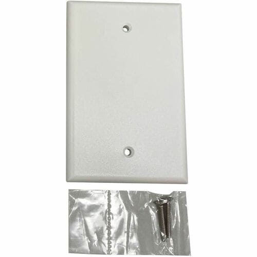 Tripp Lite by Eaton Safe-IT Blank Wall Plate, Antibacterial, Ivory Matte, TAA -