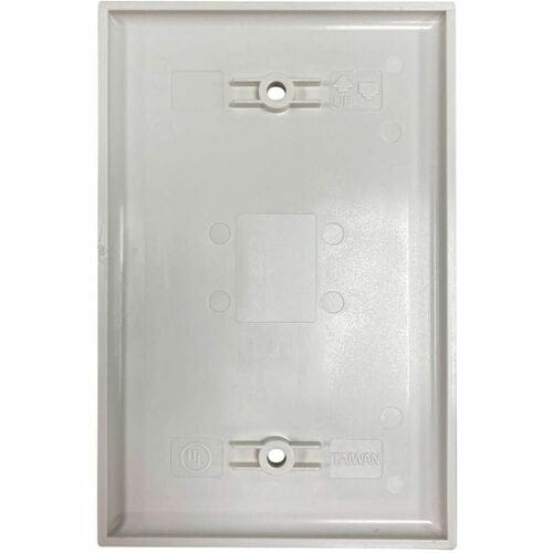 Tripp Lite by Eaton Safe-IT Blank Wall Plate, Antibacterial, Ivory Matte, TAA -