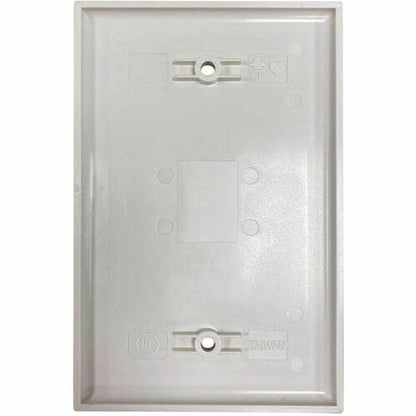 Tripp Lite by Eaton Safe-IT Blank Wall Plate, Antibacterial, Ivory Matte, TAA -