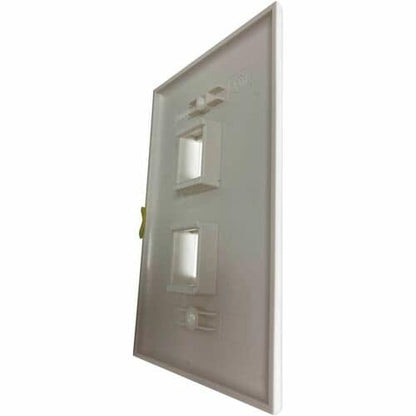 Tripp Lite by Eaton Safe-IT 2-Port Single-Gang Keystone Wall Plate, Antibacteria