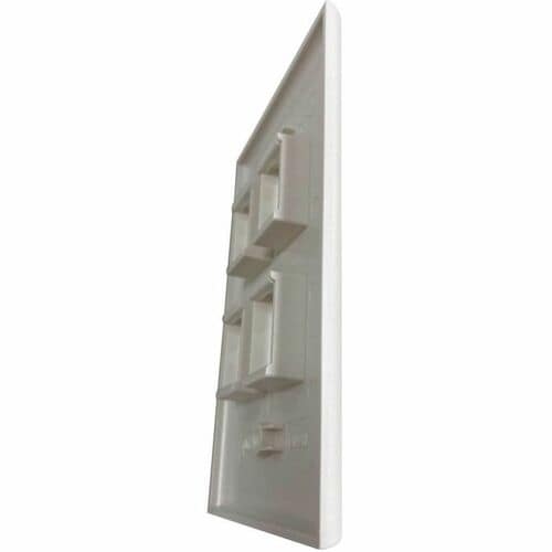 Tripp Lite by Eaton Safe-IT 4-Port Single-Gang Keystone Wall Plate, Antibacteria
