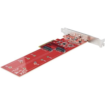 TARJETA ADAPTADORA SSD PCIE M.2 DUAL CON BIFURCACIÓN PCIE 4.0