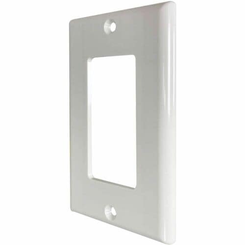 Tripp Lite by Eaton Safe-IT Single-Gang Antibacterial Wall Plate, Decora Style, Ivory, TAA
