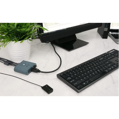 CONMUTADOR KVM FULL HD DE 2 PUERTOS CON CONEXIONES HDMI Y USB