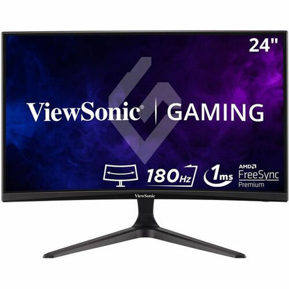 ViewSonic OMNI VX2418C 24\" Class Full HD Curved Screen LED Monitor - 16:9 - Black