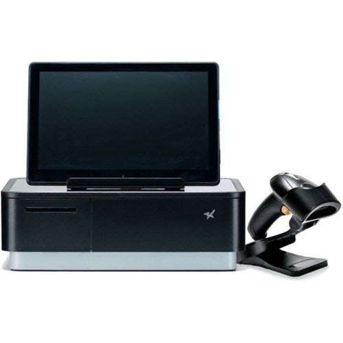 Star Micronics mPOPÂ® with 2D Scanner, Black, Integrated Printer & Cash Drawer,