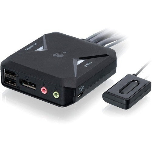 2-PORT 4K KVM SWITCH WITH DISPLAYPORT USB-C AND AUDIO