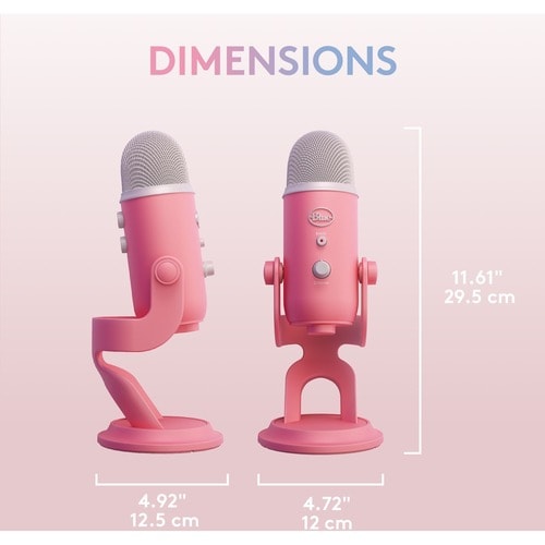 Microphone filaire Blue Yeti - Aube rose