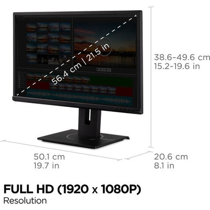 ViewSonic Graphic VG2240 22\" Class Full HD LED Monitor - 16:9 - Black