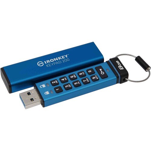 Clé USB 3.2 (1re génération) de type A IronKey Keypad 200 8 Go -
