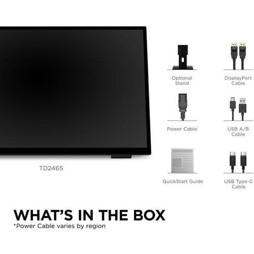 ViewSonic TD2465 24\" Class LCD Touchscreen Monitor - 16:9 - 7 ms