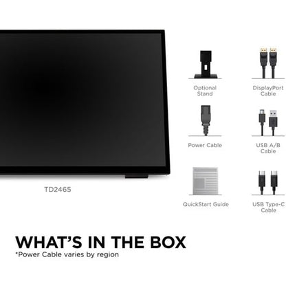 ViewSonic TD2465 24\" Class LCD Touchscreen Monitor - 16:9 - 7 ms