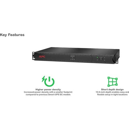 Onduleur montable en rack APC by Schneider Electric Smart-UPS 500 VA - Rack 1U