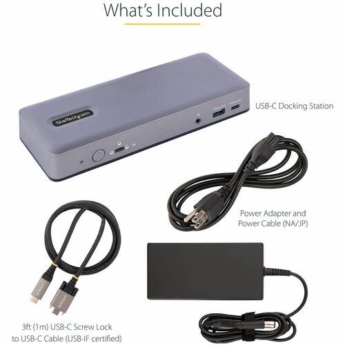 StarTech.com USB-C Docking Station, HDMI/DP/DP Alt Mode USB