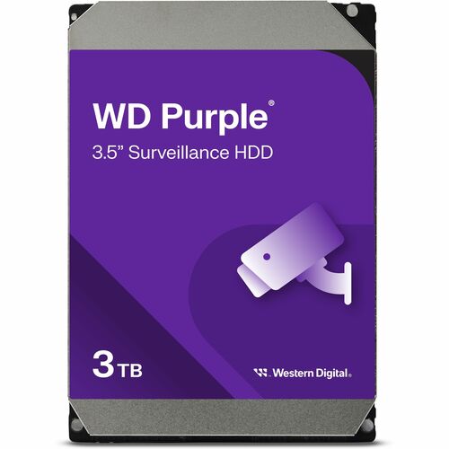 Disco duro SATA de 4 TB, 5400 RPM y 256 MB de vigilancia morada
