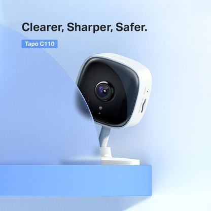 Tapo TAPO C110 3 Megapixel HD Network Camera - 30 ft (9.14 m) Night Vision - H.2
