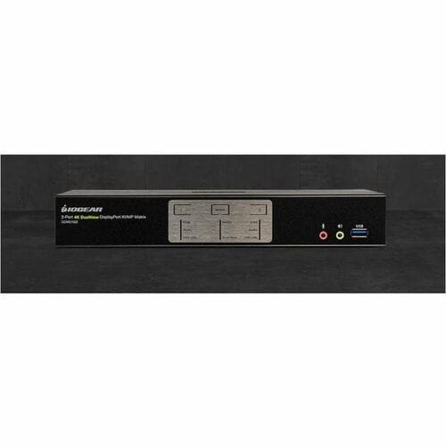 MATRIZ KVM USB DE 2 PUERTOS 4K DUALVIEW DISPLAYPORT CON CONCENTRADOR Y AUDIO