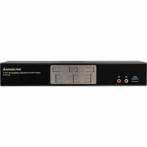 MATRIZ KVM USB DE 2 PUERTOS 4K DUALVIEW DISPLAYPORT CON CONCENTRADOR Y AUDIO
