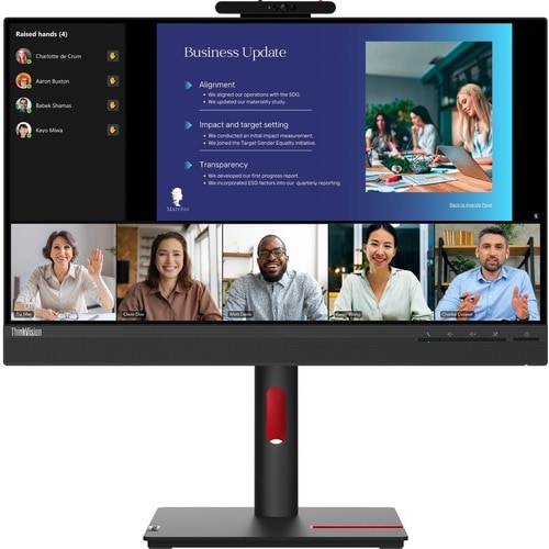 Lenovo ThinkVision T24v-30 24\" Class Webcam Full HD LED Monitor - 16:9