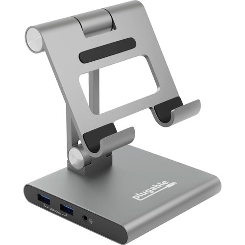 Estación de acoplamiento USB C 8 en 1 enchufable para iPad con soporte, 100 W