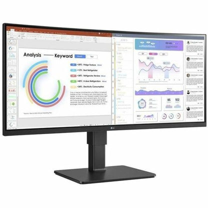 LG Ultrawide 34BQ77QB-B 34\" Class UW-QHD Curved Screen LED Monitor