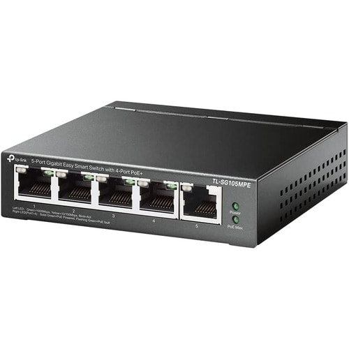 COMMUTATEUR INTELLIGENT 5 PORTS GIGABIT FACILE AVEC 4 PORTS POE