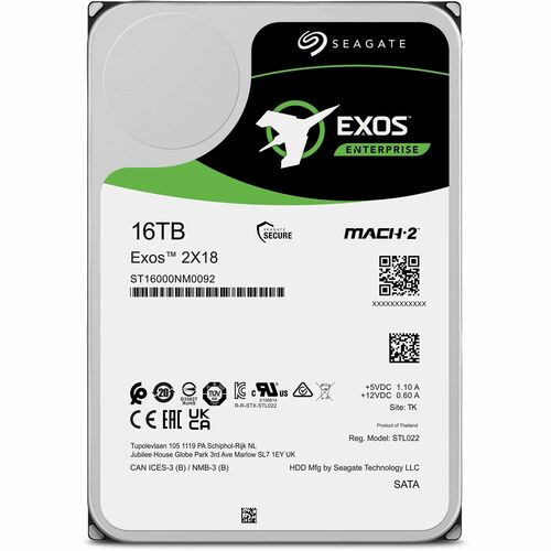 MULTI20 16TB EXOS X18 HDD 512E/4KN SATA RPM 3.5