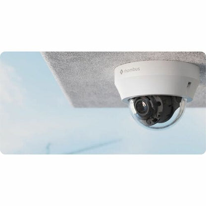 Rhombus R230 5 Megapixel Full HD Network Camera - Color - 1 - Dome - White  - 10