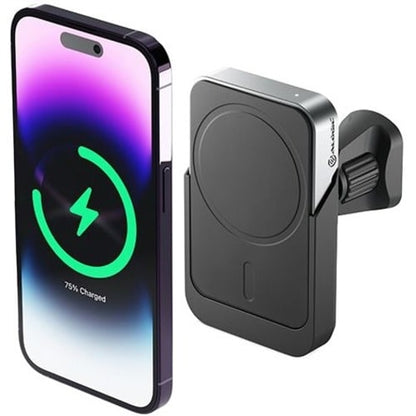 Chargeur magnétique sans fil Alogic Matrix avec support voiture - Connecteurs d'entrée : USB - MagSafe T