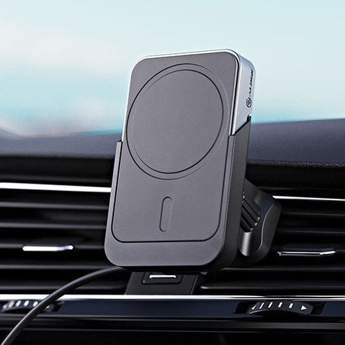 Chargeur magnétique sans fil Alogic Matrix avec support voiture - Connecteurs d'entrée : USB - MagSafe T